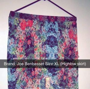 Joe BenBasset size XL highlow skirt.